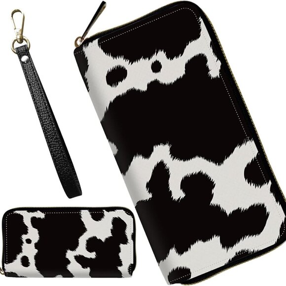 Women's Leather Wallet Wristlet Large Capacity Card Holder Cash Organizer